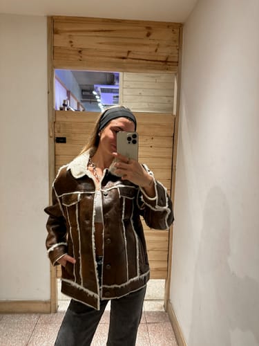 Customer photo review of Cazadora Bonded Brown