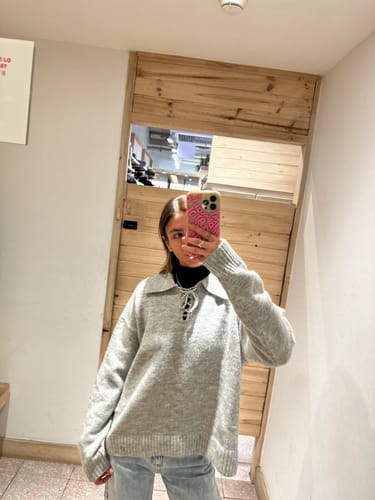 Customer photo review of Sweater Lazo Gray