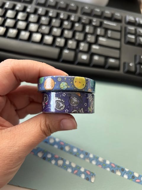 Customer photo review of Blast Off Washi Tapes (Set of 2)