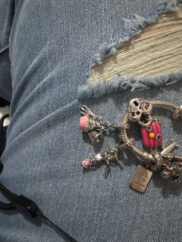 Customer photo review of 925 Sterling Silver Cupcake Baking Charm