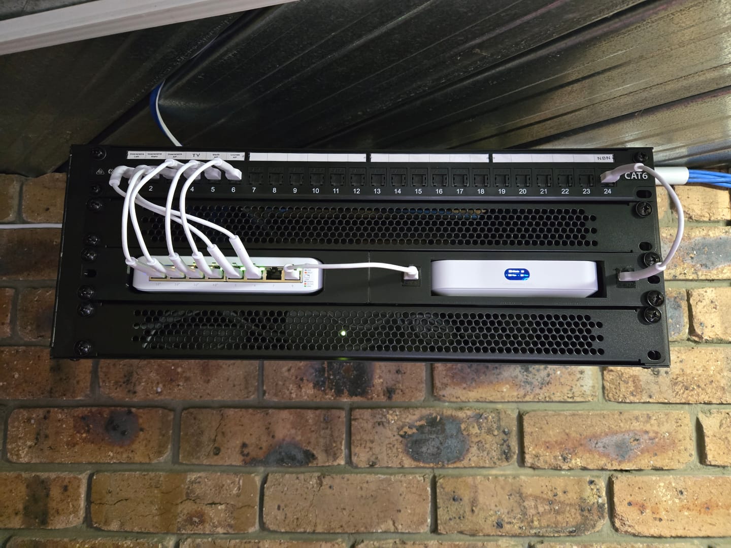 Customer photo review of 1U Rack Mount for Ubiquiti Unifi Cloud Gateway Ultra /  Gateway Max (Modular)