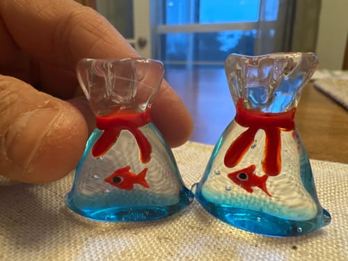 Customer photo review of Tiny Goldfish in a Bag