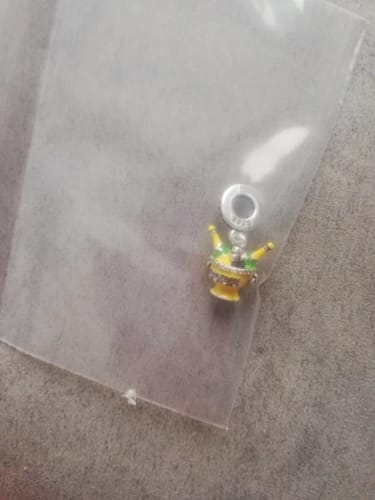 Customer photo review of 925 Sterling Silver Champagne on Ice Charm