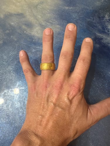 Customer photo review of Gambler's Fortune Mantra-Ring