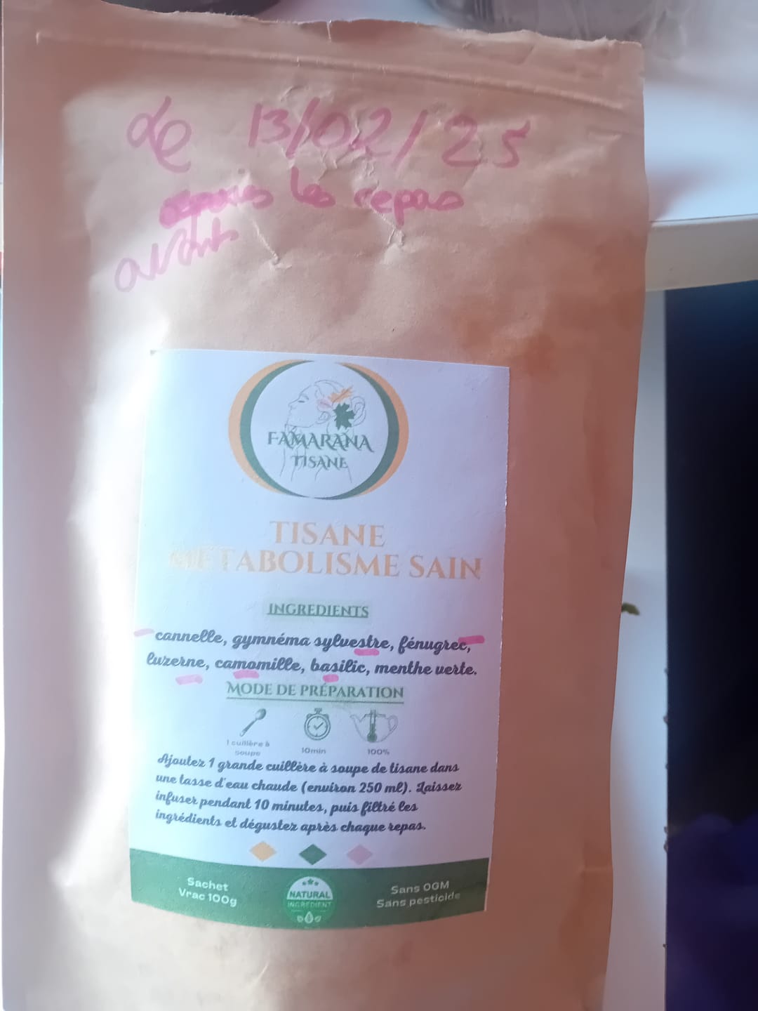 Customer photo review of TISANE DETOX
