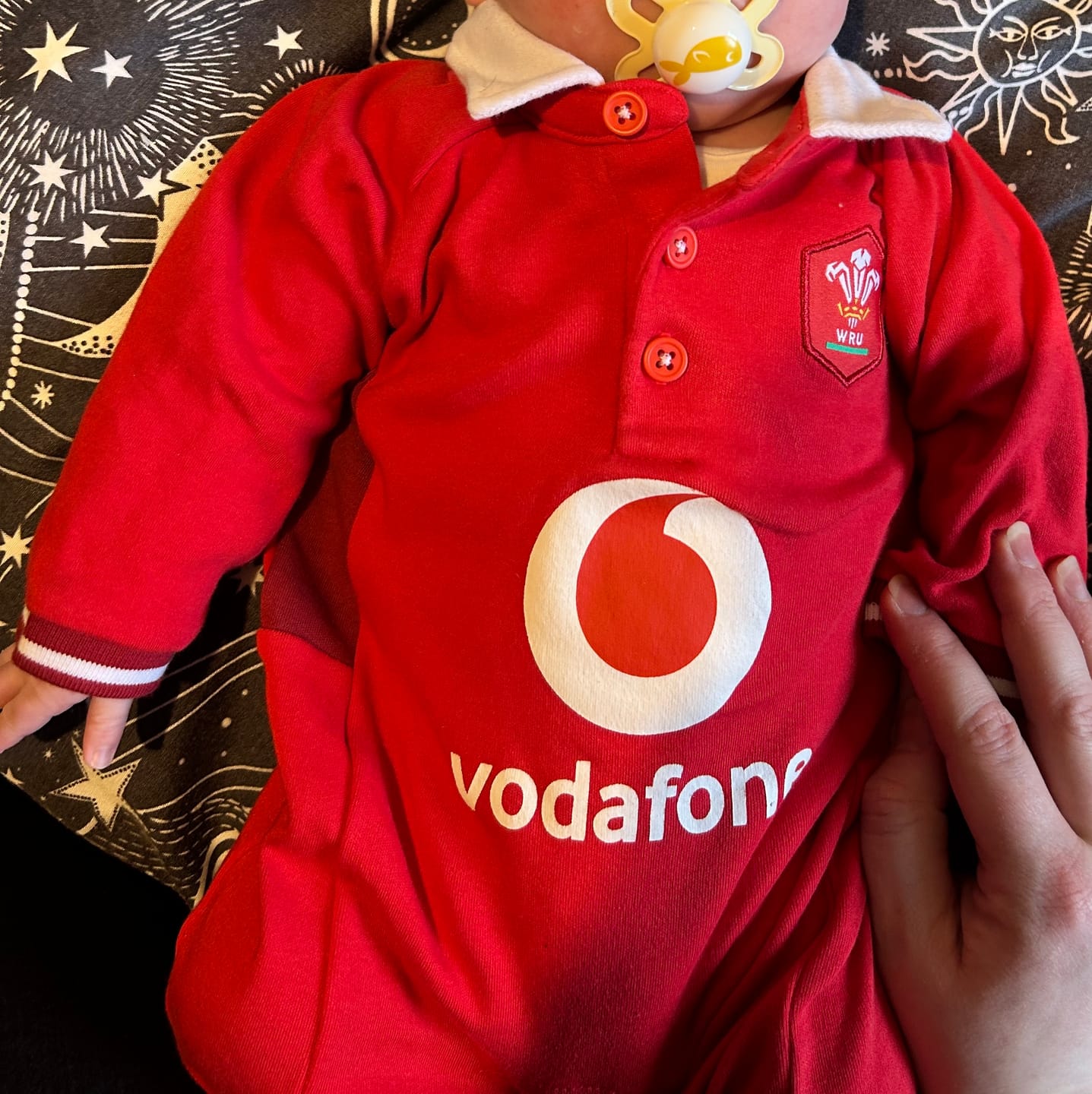 Customer photo review of Wales RU Sleepsuit 0/3 mths SP
