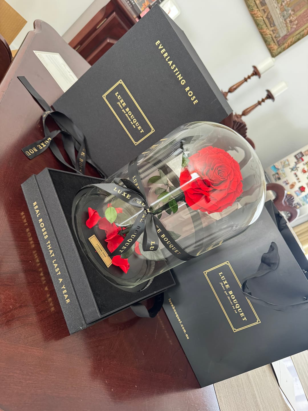 Customer photo review of The Everlasting Rose - Red