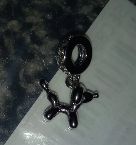 Customer photo review of 925 Sterling Silver Poodle Balloon Charm