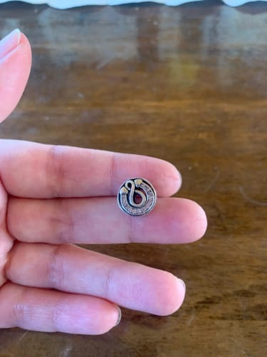 Customer photo review of 925 Sterling Silver Infinity Luck Charm