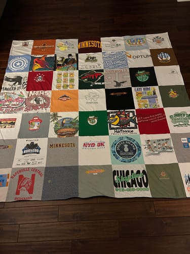 Customer photo review of Classic T-Shirt Blanket