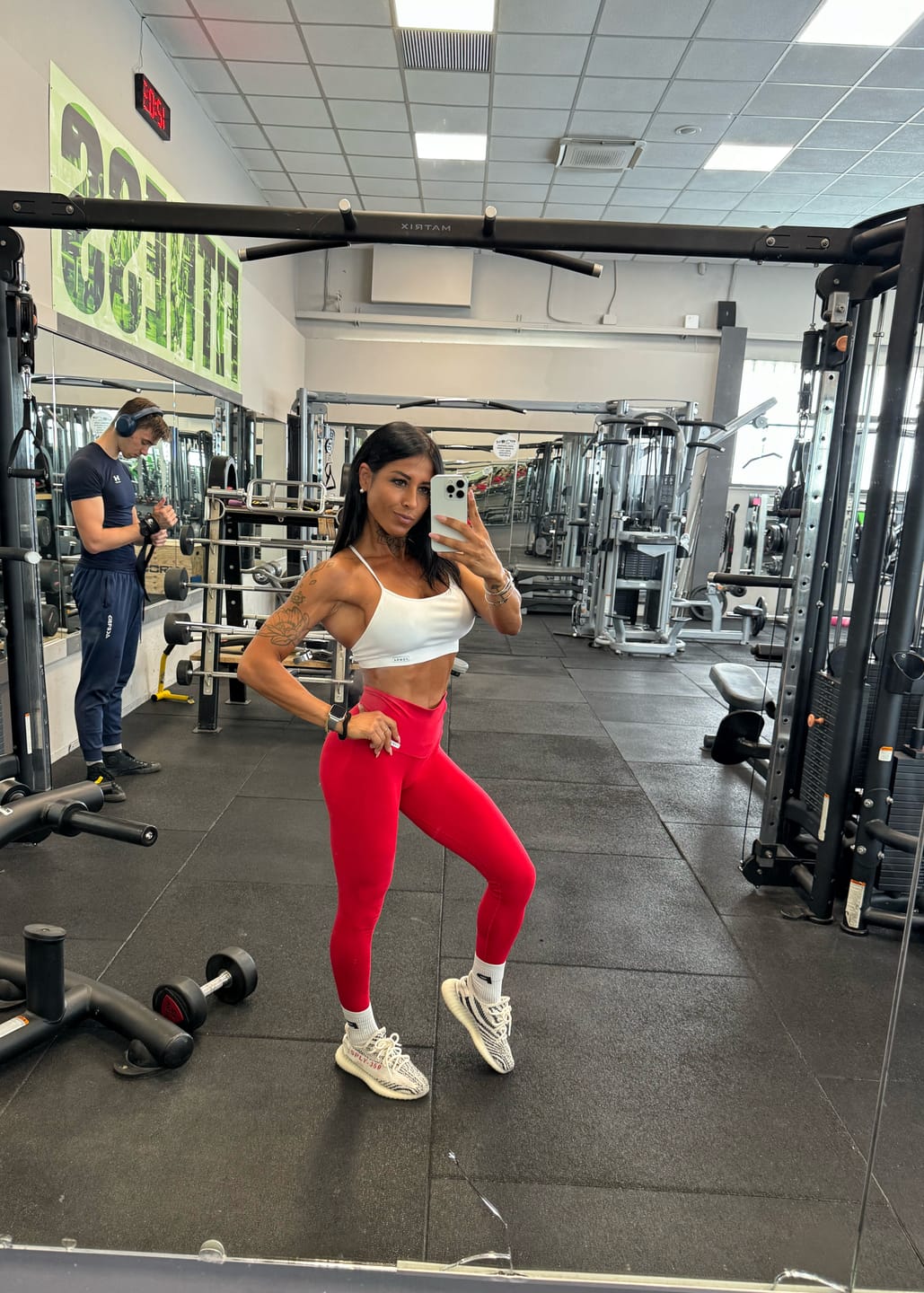 Customer photo review of Leggings Marmo Nero