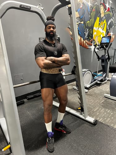 Customer photo review of 10MM Lever Belt - Leopard Print - IPF Approved