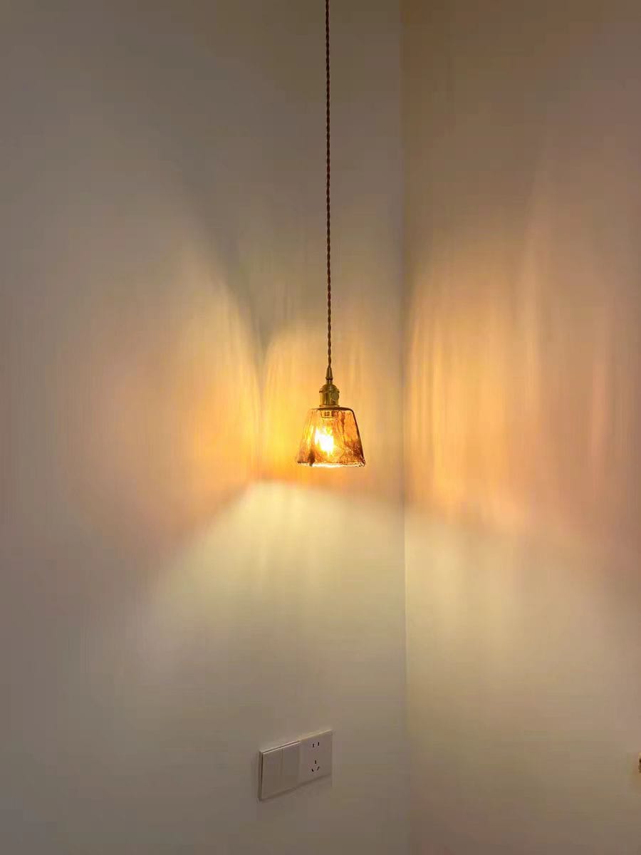 Customer photo review of Classic Starfire Glass Table Pendant Light