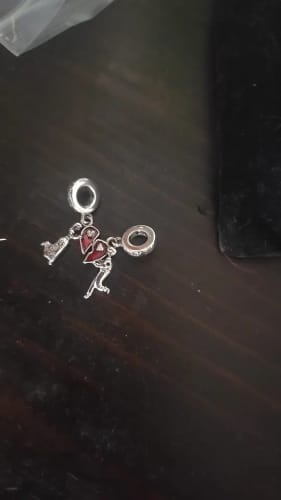 Customer photo review of 925 Sterling Silver Love Charm