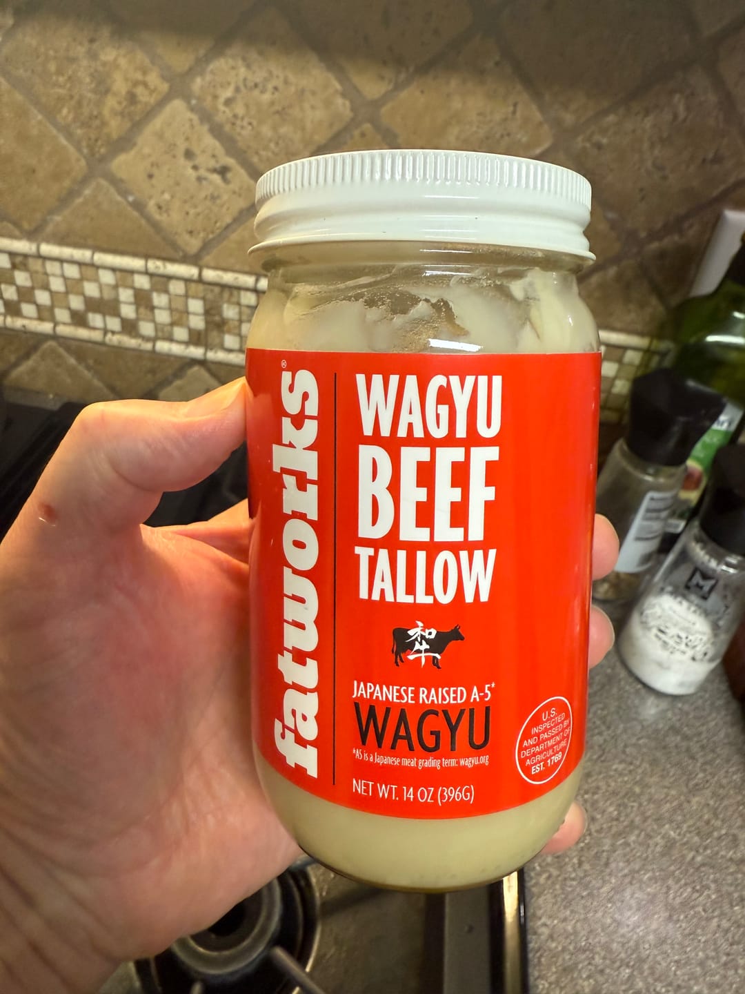 Customer photo review of Japanese Wagyu Tallow 14 OZ