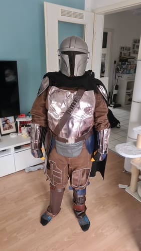 Customer photo review of Din Djarin Kostüm The Mandalorian 2 Cosplay Halloween Karneval Kostüm Set