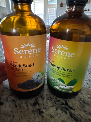 Customer photo review of Soursop Bitters & Black Seed Bitters Bundle