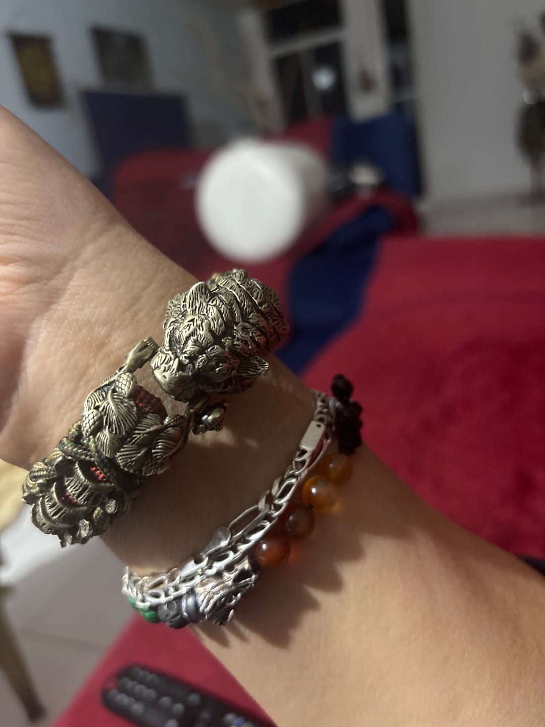 Customer photo review of Tiger Paracord Bracelet