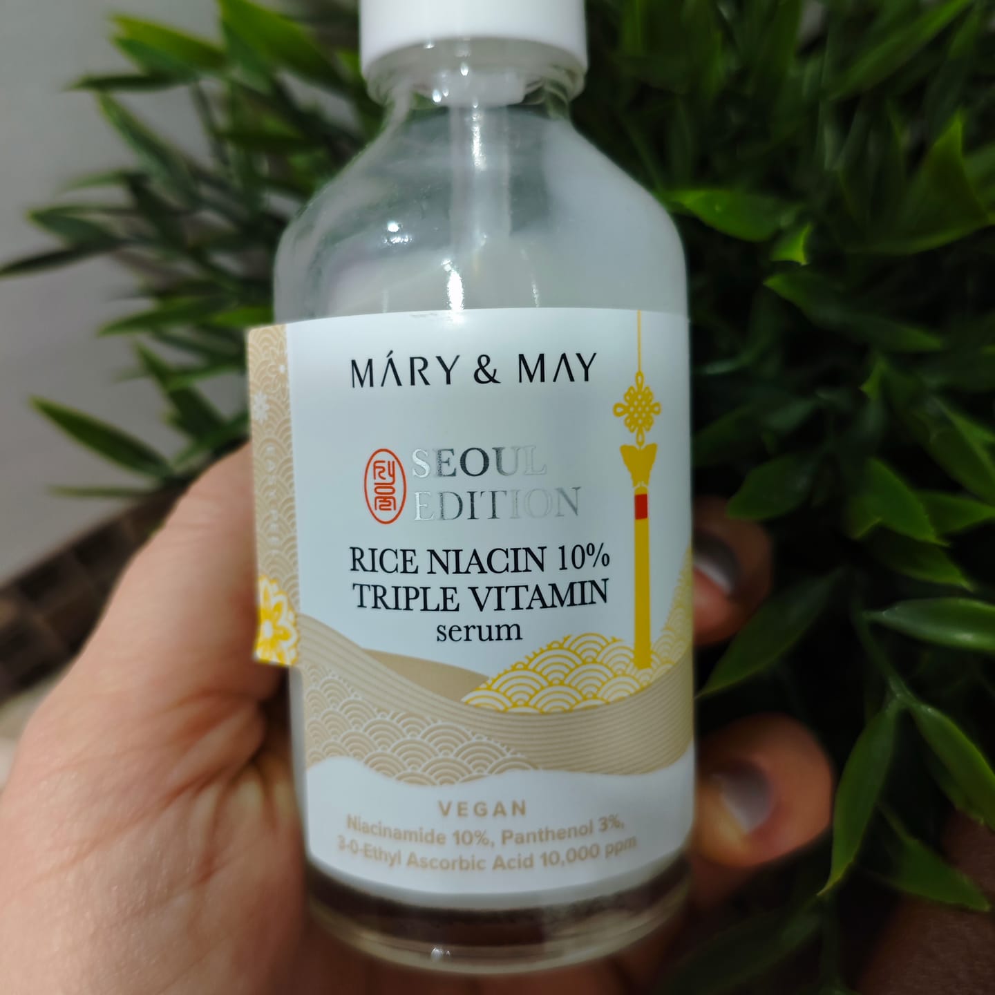 Customer photo review of Balinošs rīsu serums sejai ar niacinamīdu Mary&May Rice Niacin 10% Triple Vitamin Serum