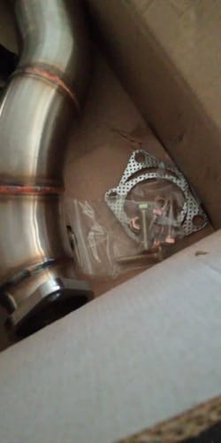 Customer photo review of Exhaust Down Pipes For BMW 335I N54