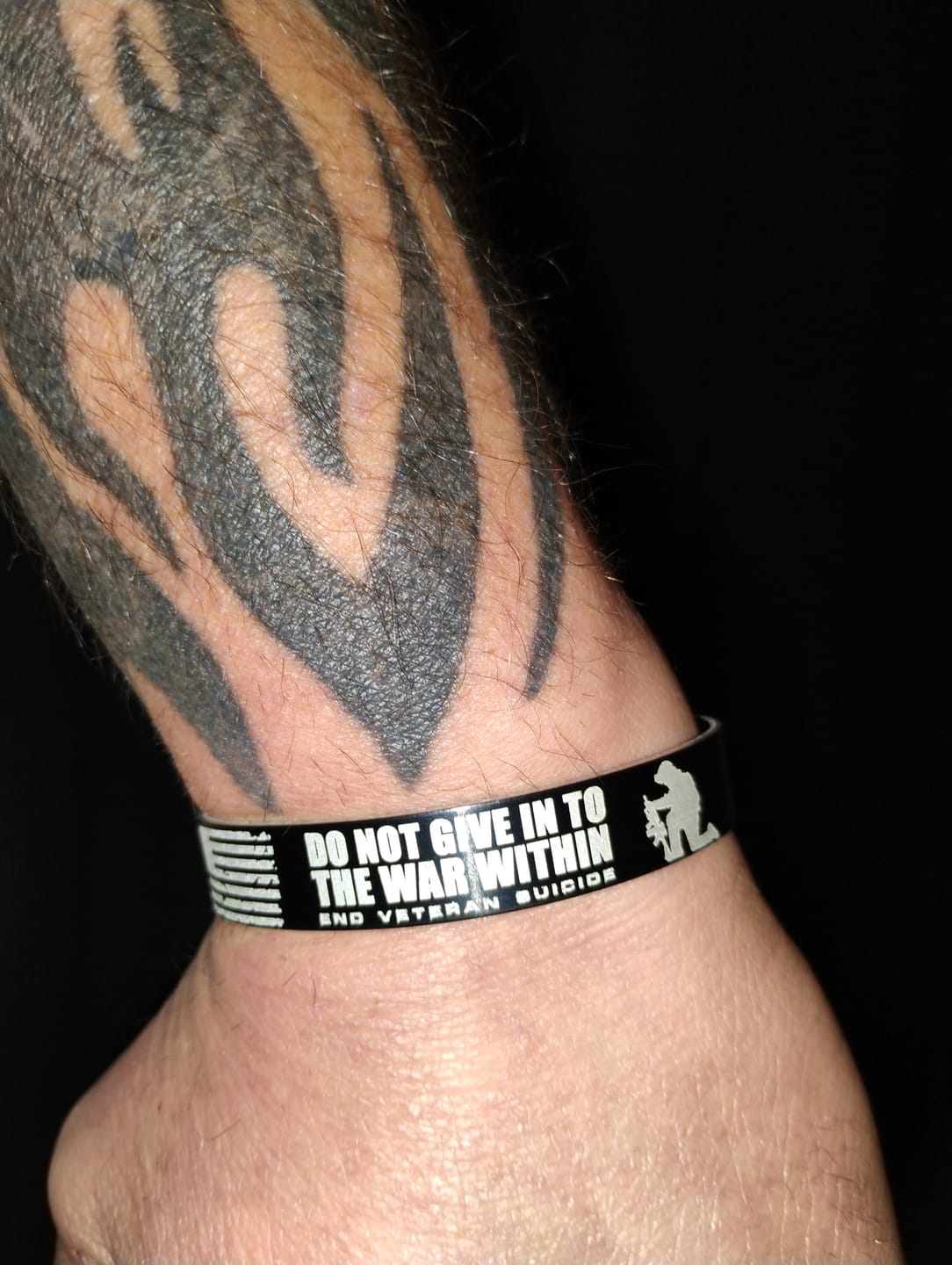 Customer photo review of Do Not Give In Bracelet