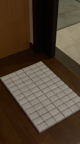 Customer photo review of Diatomite Modular Bath Mat