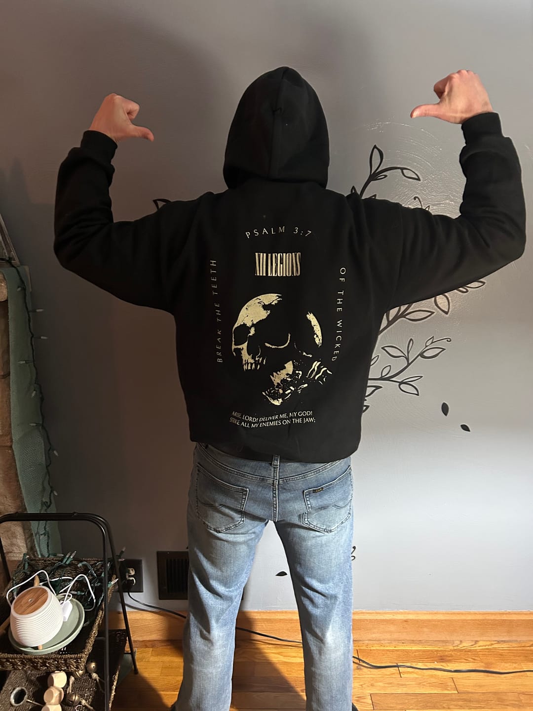 Customer photo review of PSALM 3:7 Hoodie