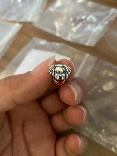 M. T. review of 925 Sterling Silver Golden Retriever Charm image 1 out of 1