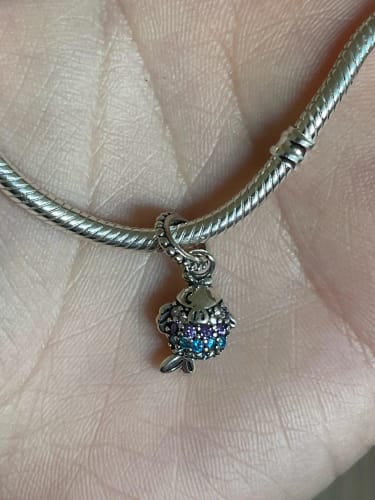 4. R. review of 925 Sterling Silver Fish Charm image 1 out of 1