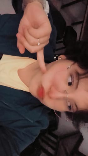 Customer photo review of Lilac Eyeglasses