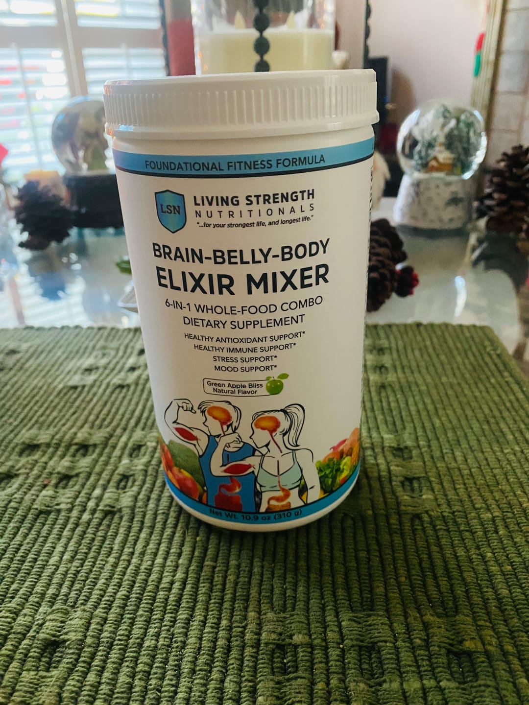Customer photo review of Brain-Belly-Body Elixir Mixer Powder