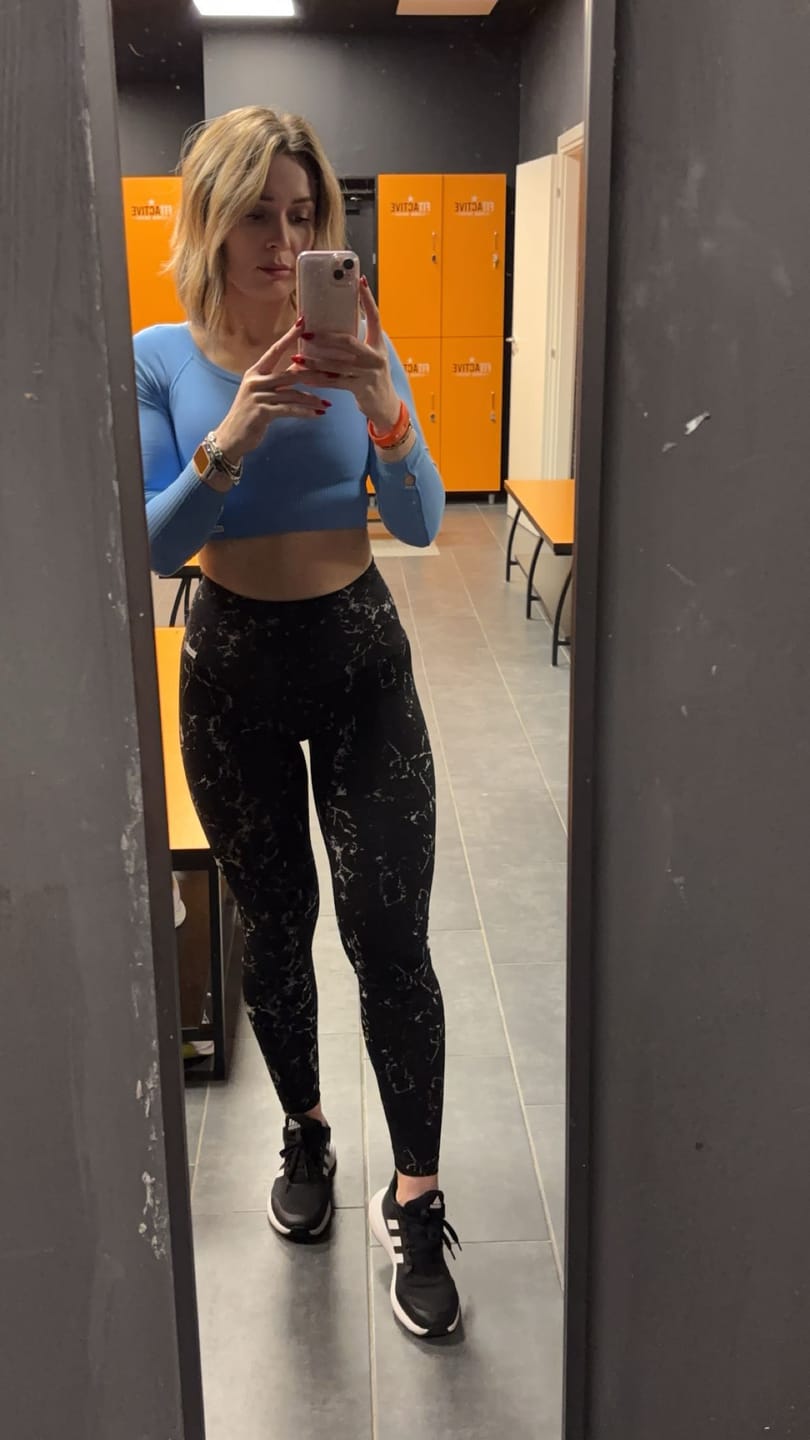 Customer photo review of Leggings Marmo Nero
