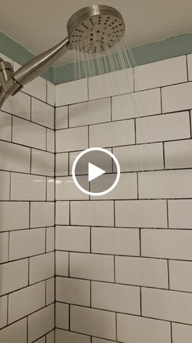 Customer video review of 3-Spray Handheld Shower Head Set