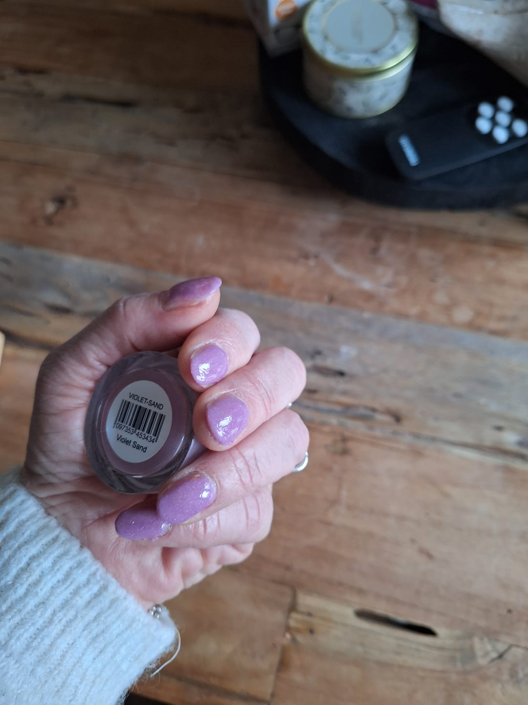 Customer photo review of Diamond White Dipping Powder
