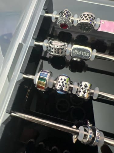 Customer photo review of 925 Sterling Silver Rainbow Clip Charm