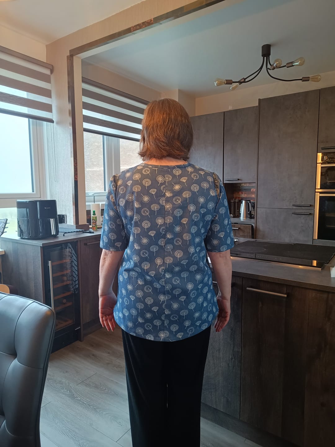 Customer photo review of Dandelions Chambray Denim Fabric