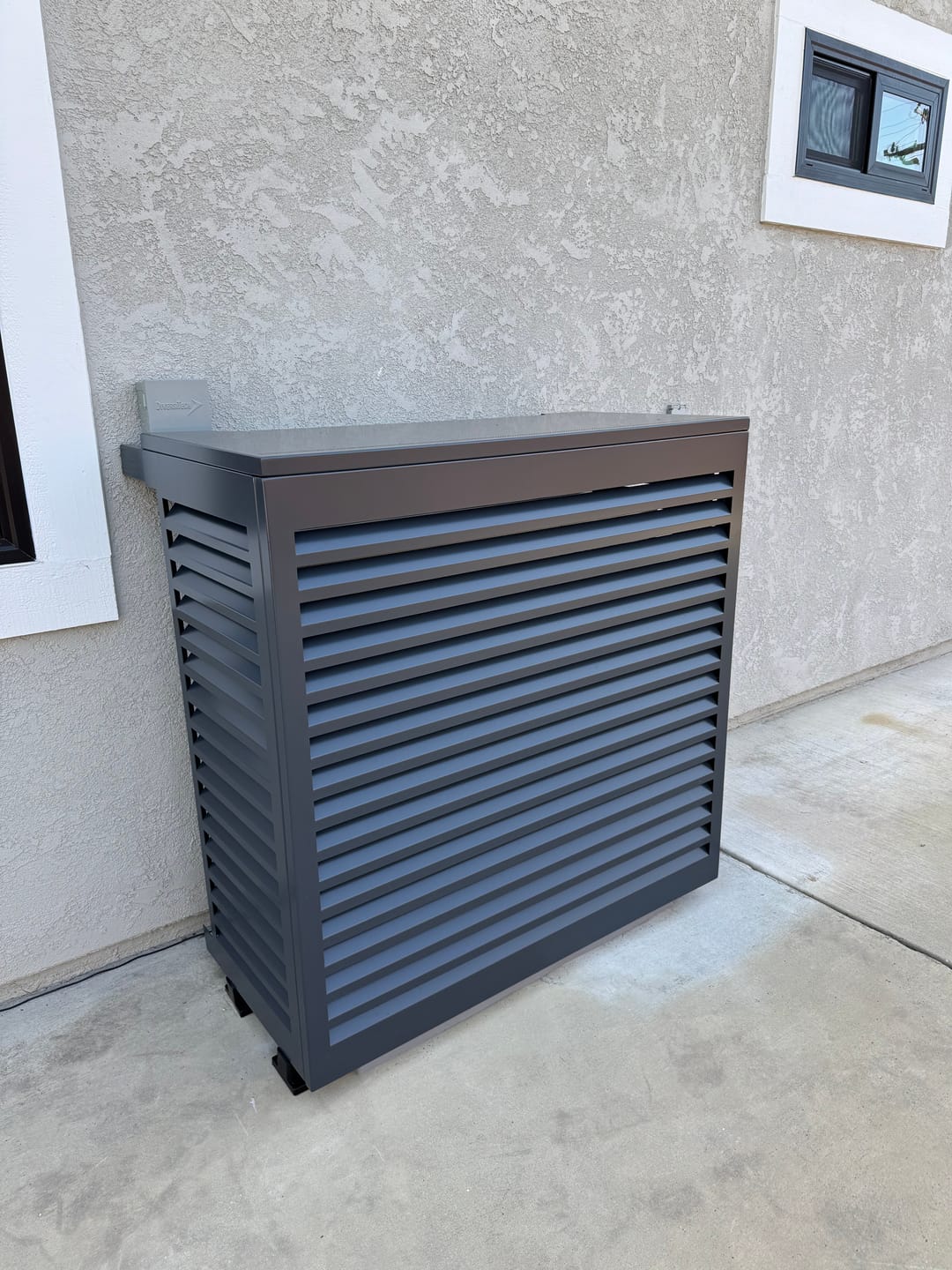Customer photo review of Mini-Split AC Cover - Black