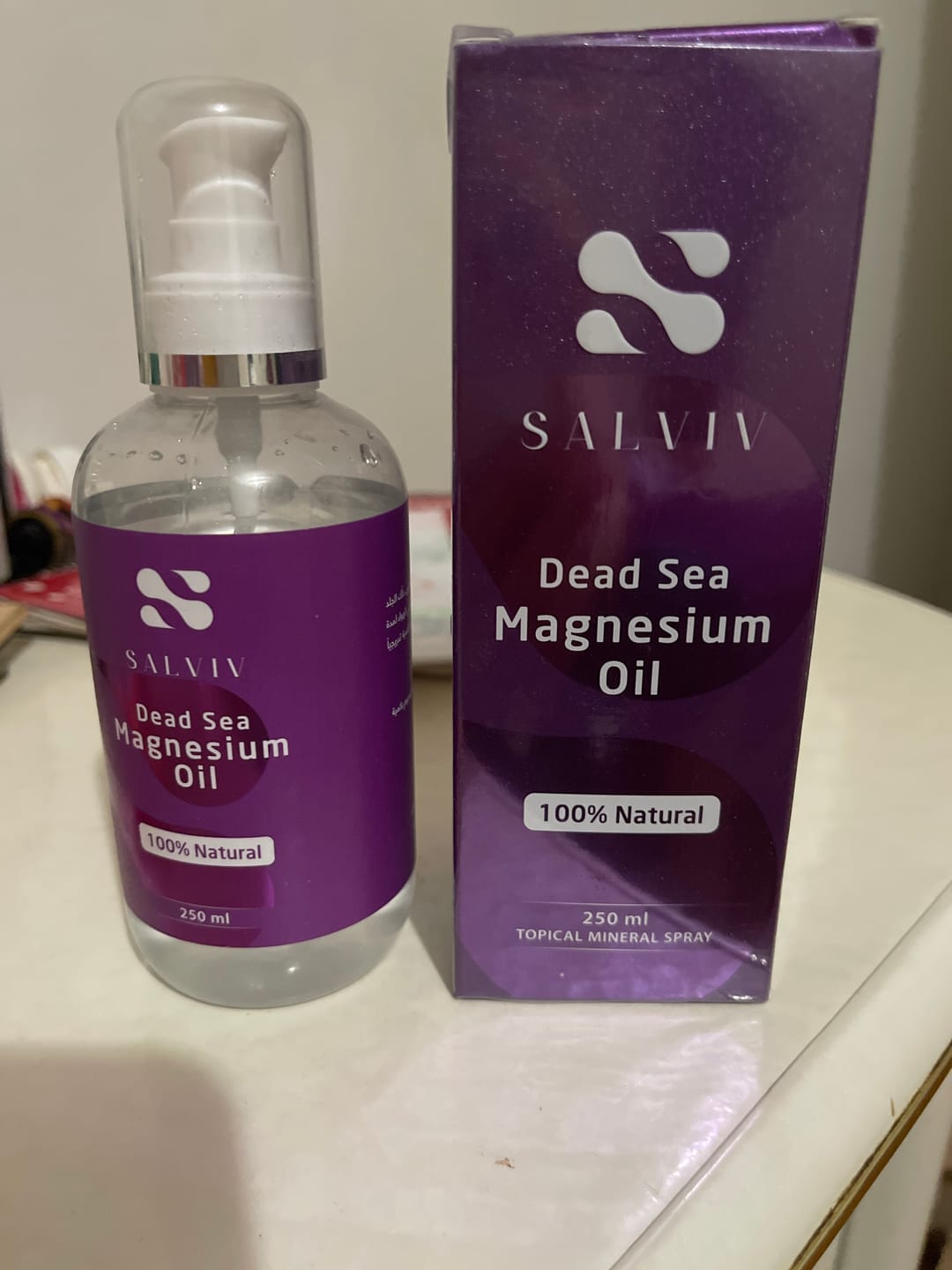 Customer photo review of Salviv Dead Sea Magnesium Oil