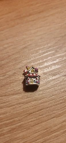 Customer photo review of 925 Sterling Silver Candy House Charm