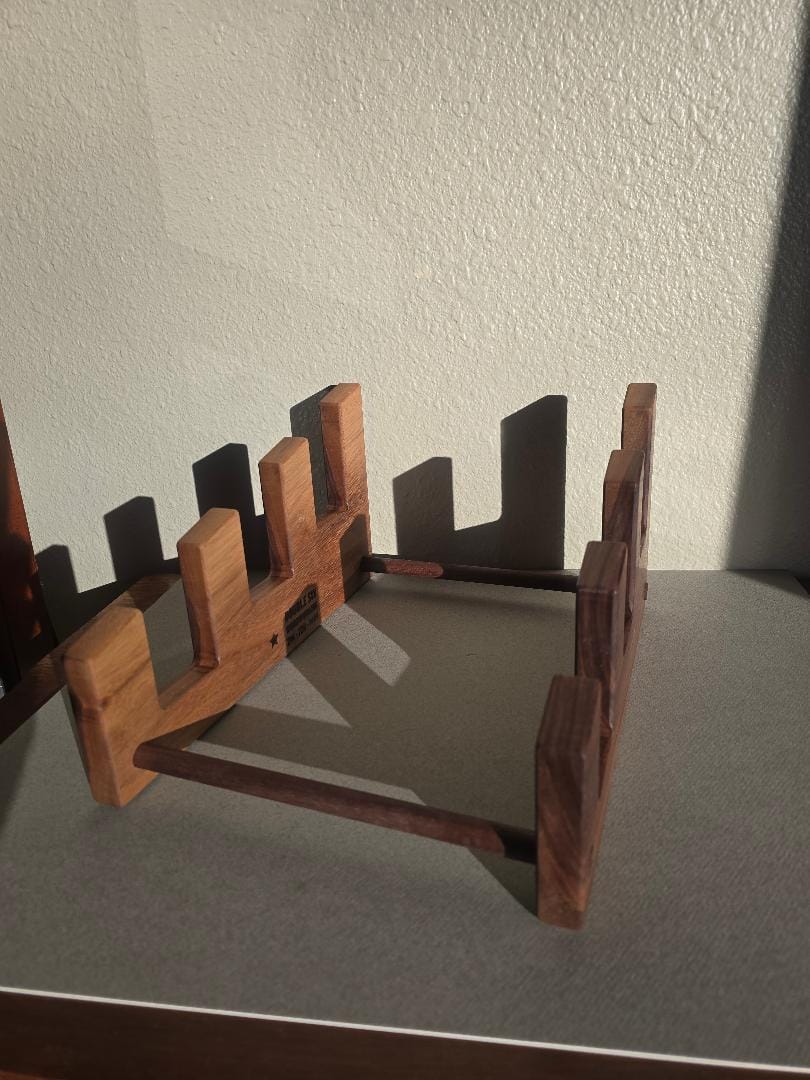 Customer photo review of 12x6.5 Cutting Board Stand Acrylic Router Template - Style 2