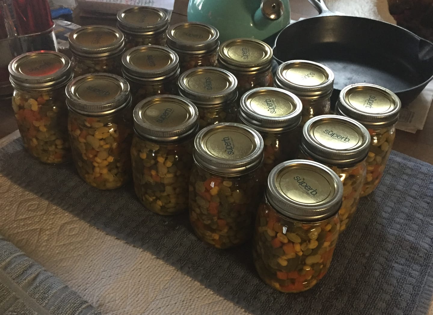 Customer photo review of 12 Pack Pint Size Canning Jars + Lids + Bands