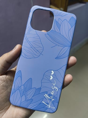 Customer photo review of luxury leaves Hard Matte Case Covers