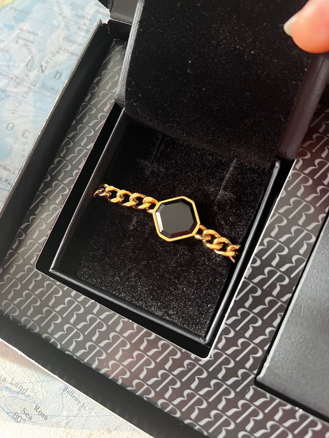 Customer photo review of Bundle Armband: Classic Onyx - Gold - Für Ihn