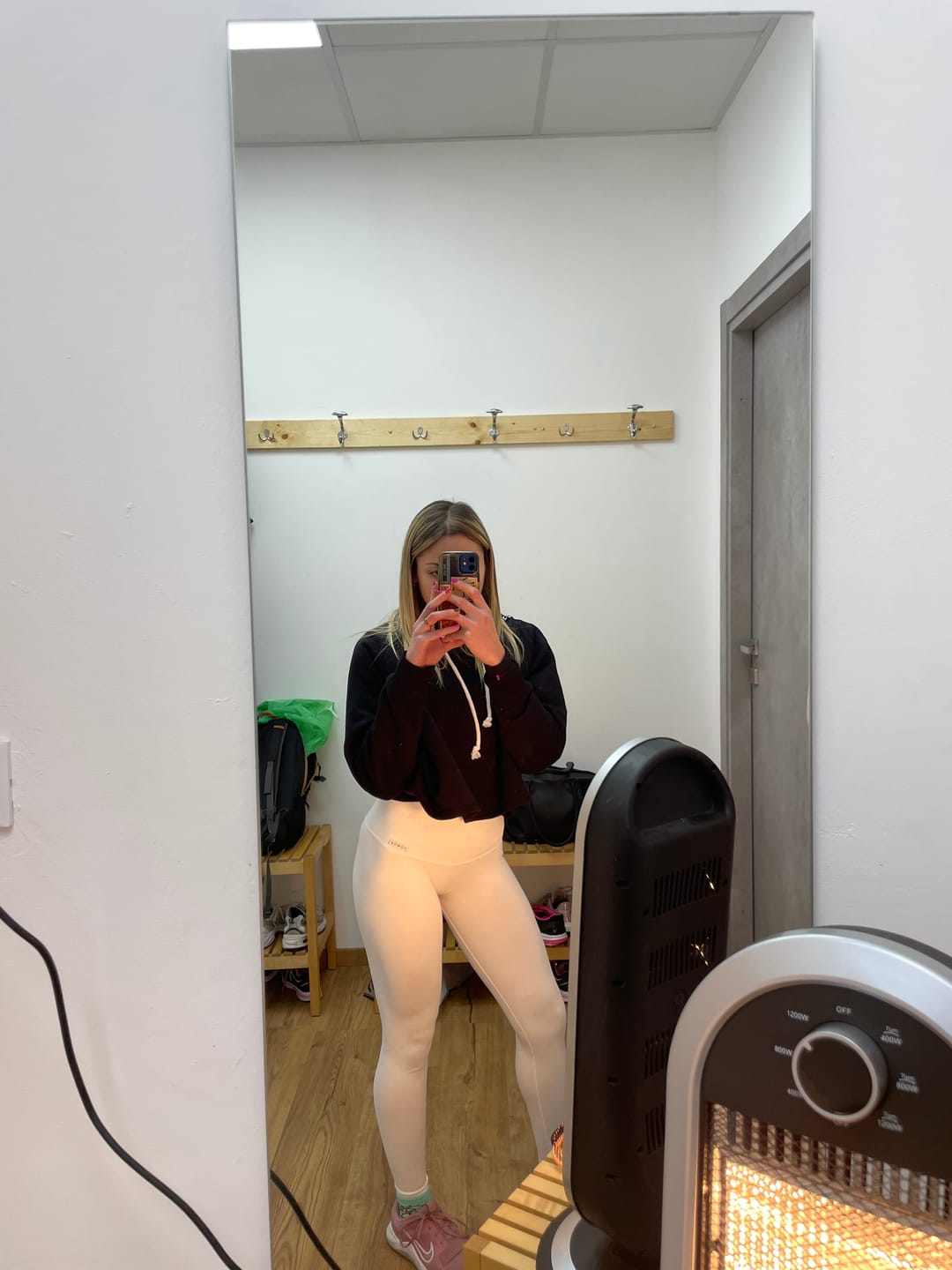 Customer photo review of Leggings All-Up Bianco