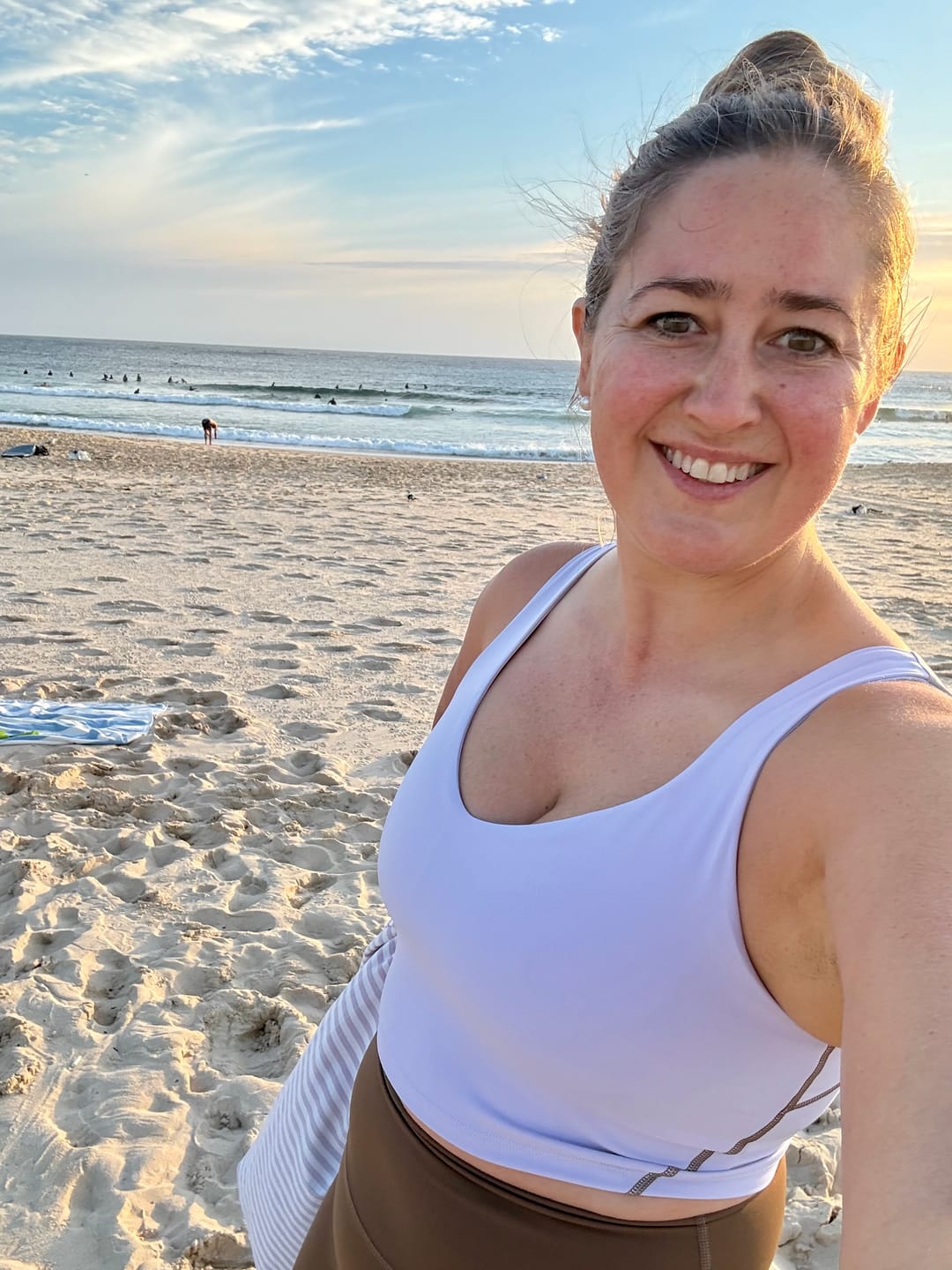 Customer photo review of Lavender Crush Support Tank