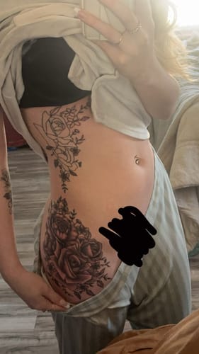 Customer photo review of Painless Tattoo Numbing Cream