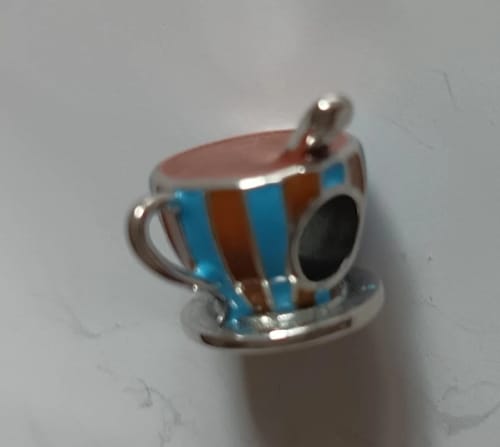 Customer photo review of 925 Sterling Silver Hot Chocolate Charm