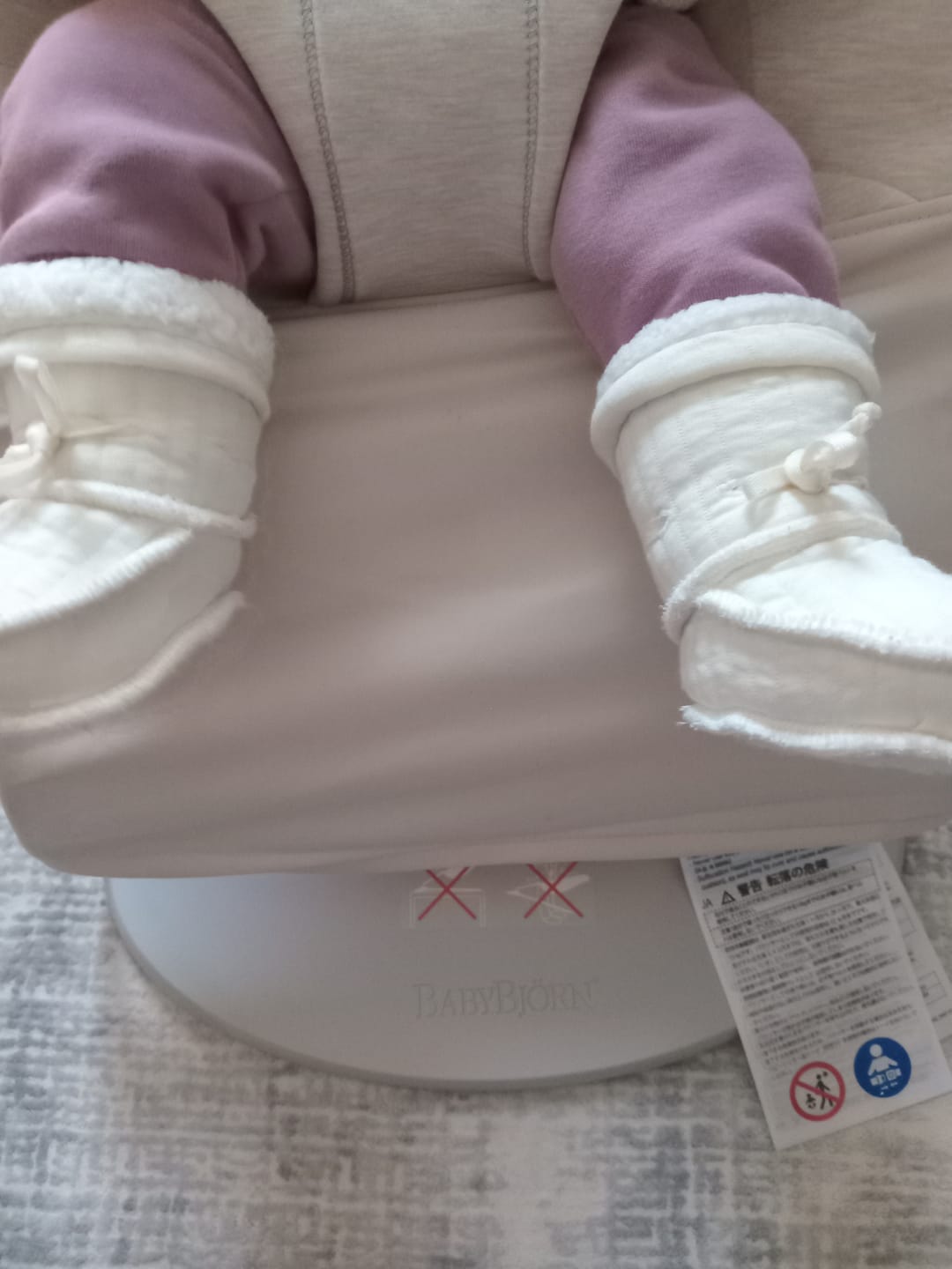 Customer photo review of Wellsoftlu Kapitone Ekru Bebek Patiği