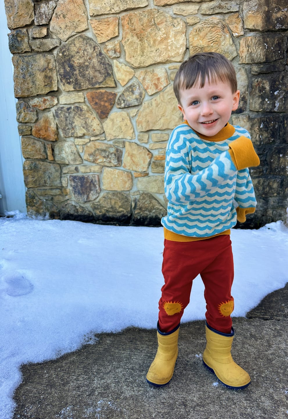 Customer photo review of From One To Another Sail Away Knitted Jumper