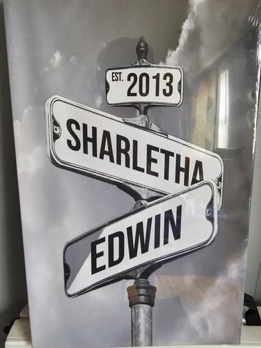 Customer photo review of COUPLES DATE OF LOVE by Cstm Canvas